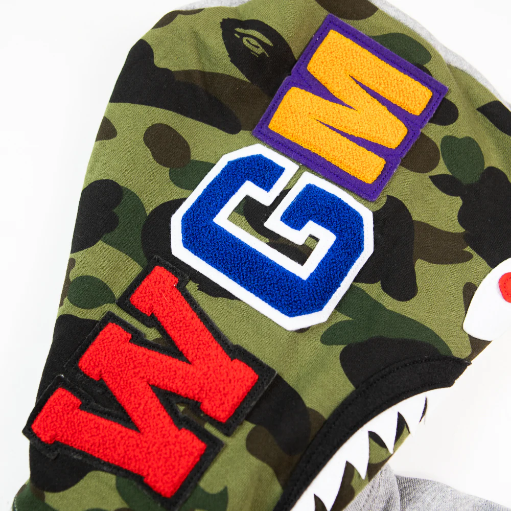 ABC Shark Full Zip Hoodie (Red) - Image 6