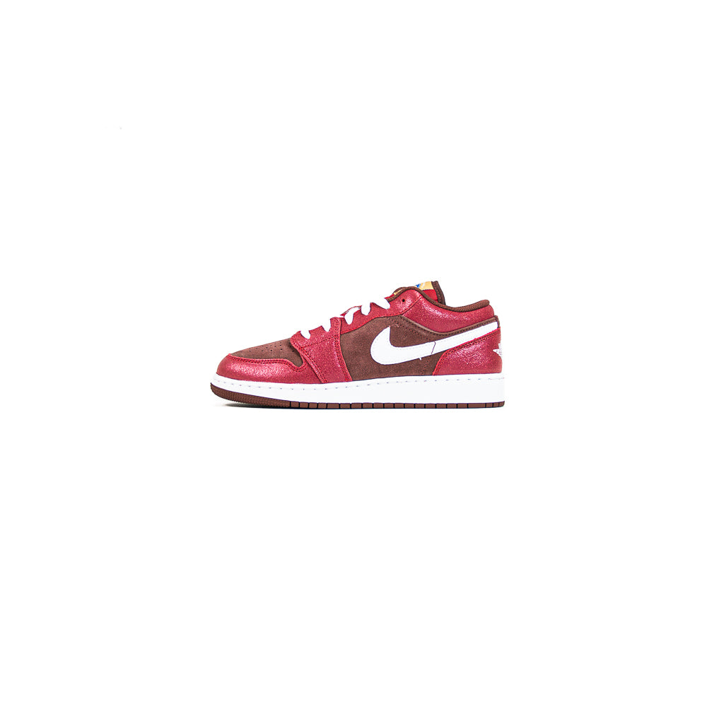 Air Jordan 1 Low GS (SE) (Dark Pony/White-Varsity Red)