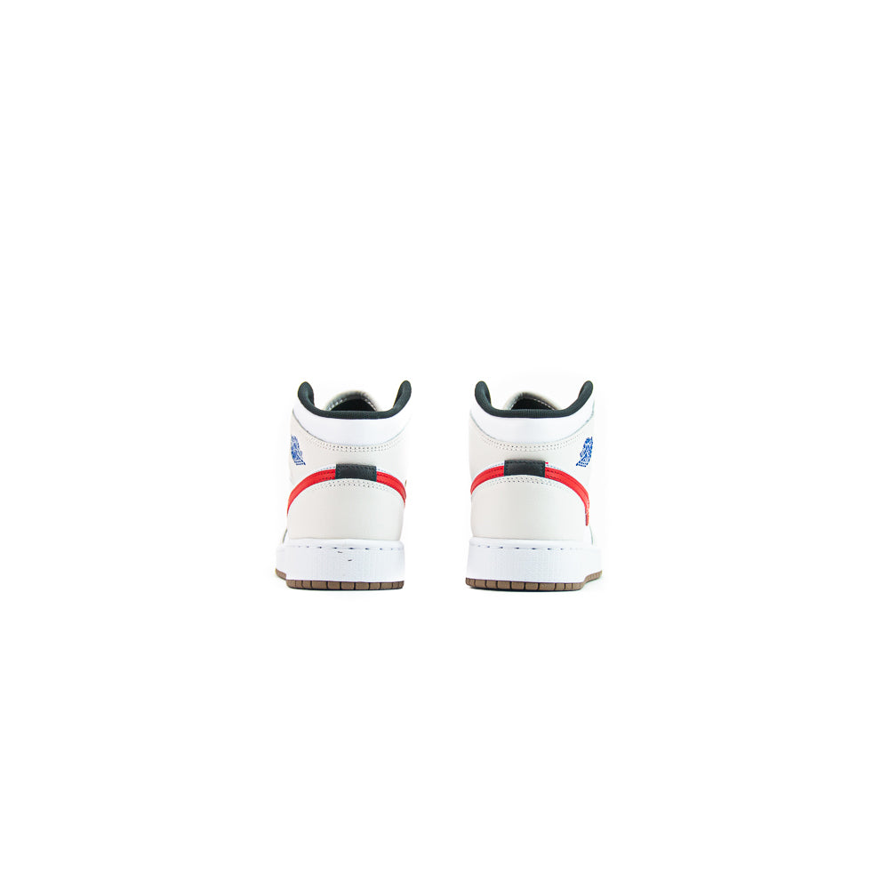 Air Jordan 1 Mid (GS) (Phantom/Game Royal-White-Sail) - Image 3