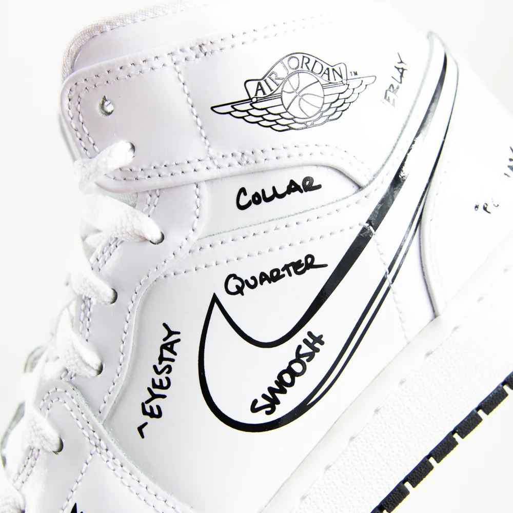 Air Jordan 1 Mid SS GS (White/Black) - Image 5