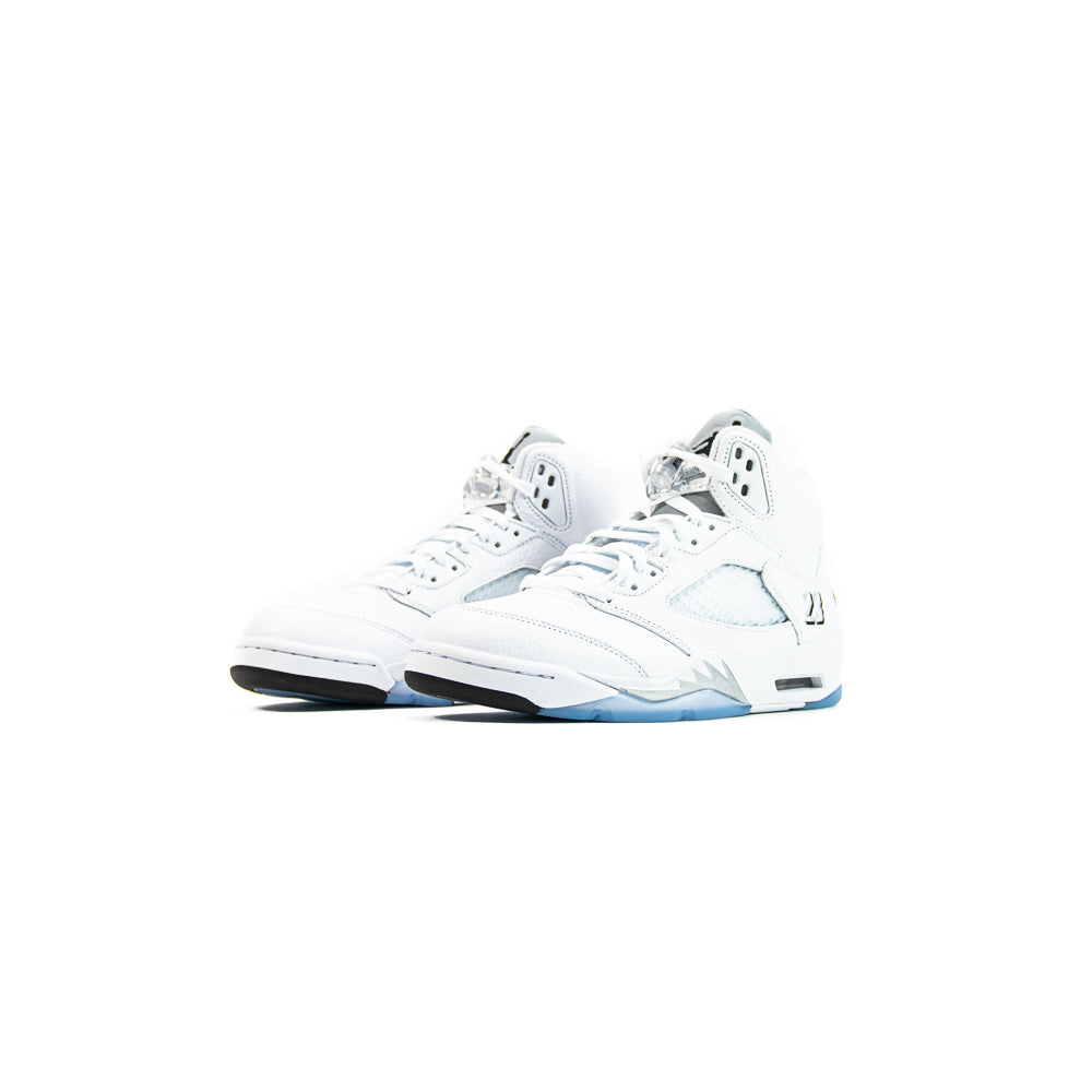 Air Jordan 5 Retro OG (White/Black/Metallic Silver) - Image 2