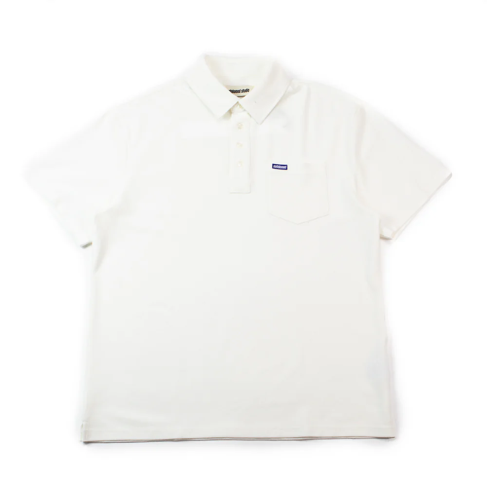 Airy Pocket Polo (White)