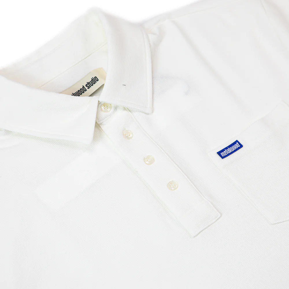 Airy Pocket Polo (White) - Image 2
