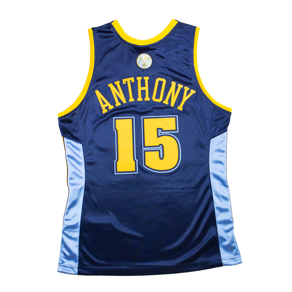 Authentic Carmelo Anthony Denver Nuggets 06-07 Jersey (Navy Alternate) - Image 2