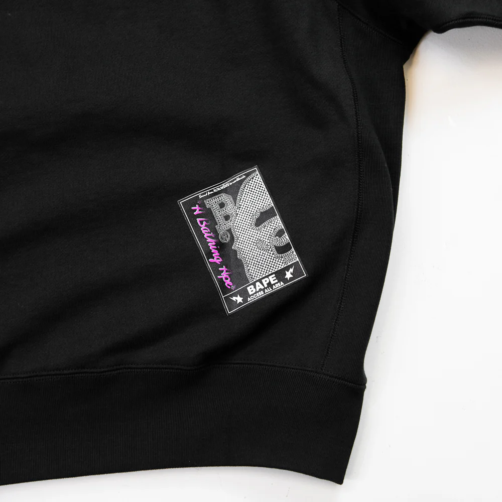 (B)Y BATHING APE PULLOVER HOODIE (Black) - Image 2