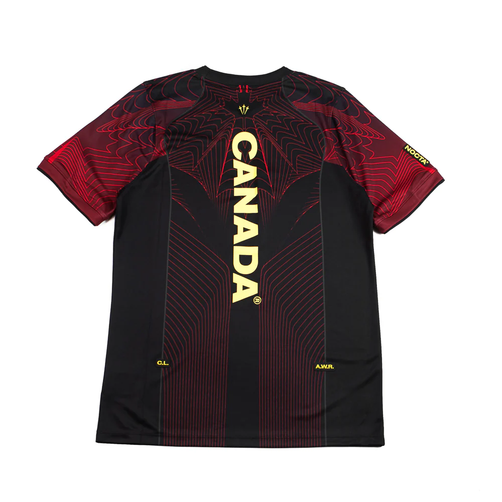 Canada x NOCTA Men's Short-Sleeve Jersey (Black/University Red) - Image 2