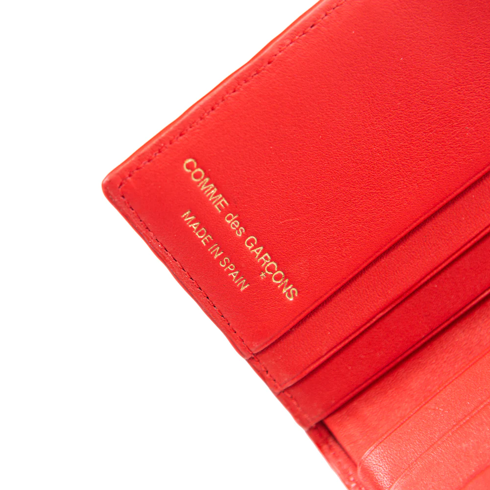 CDG Embossed Roots Bifold Wallet (Red) - Image 3