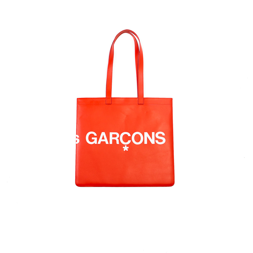 CDG Huge Logo Tote Bag (Red) - Image 2