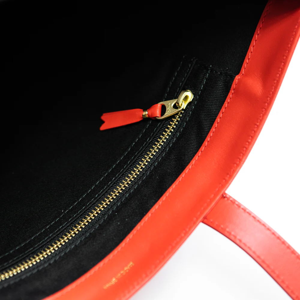 CDG Huge Logo Tote Bag (Red) - Image 3