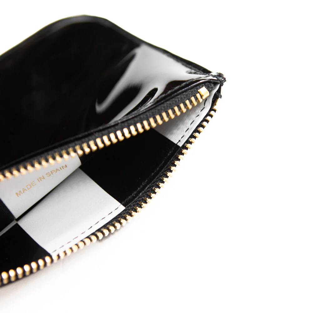 CDG Inside Check Classic SA8100 Glossy Wallet (Black) - Image 2
