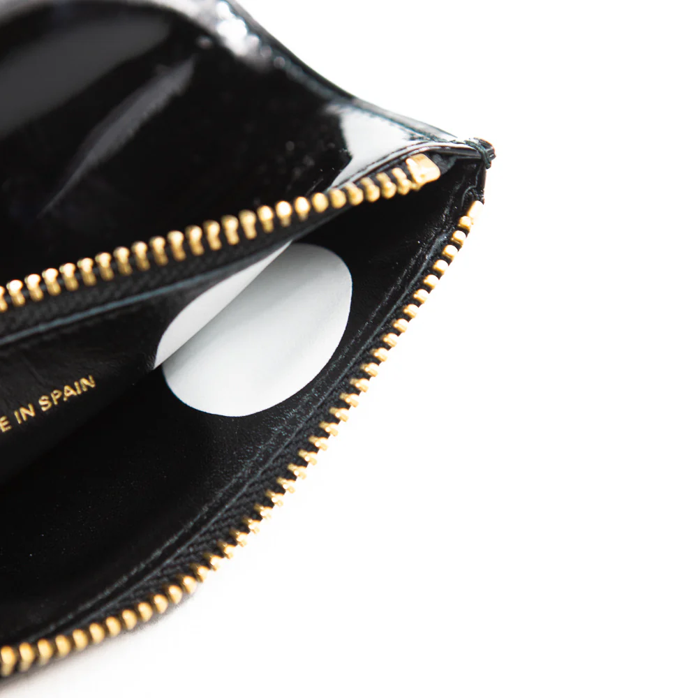 CDG Inside Polka Dot Classic SA8100 Glossy Wallet (Black) - Image 2