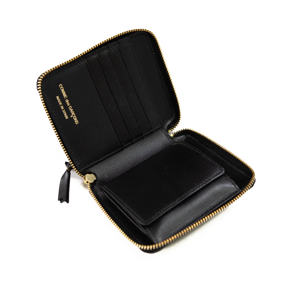CDG Outside Pocket Zip Wallet (Black) - Image 3