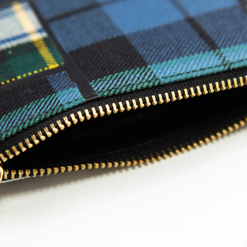 CDG Tartan Patchwork Pouch (Green) - Image 2