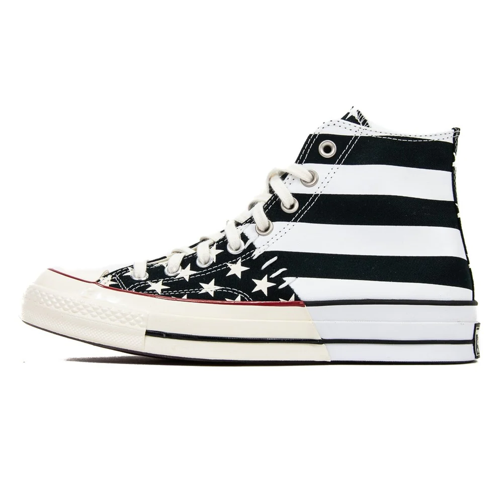 Chuck 70 Hi (Black/White Flag) - Image 3