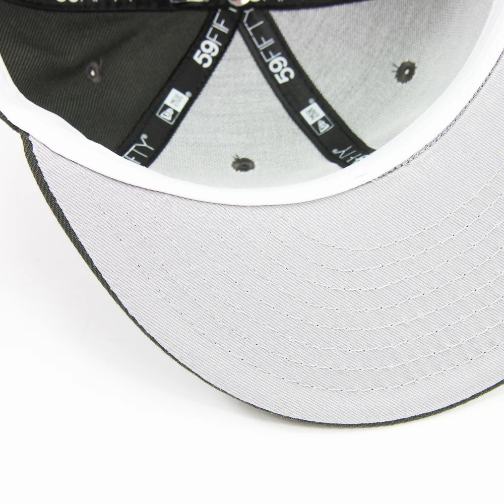 Cincinnati Reds 1869 Red Stockings Fitted Cap (Pewter) - Image 5