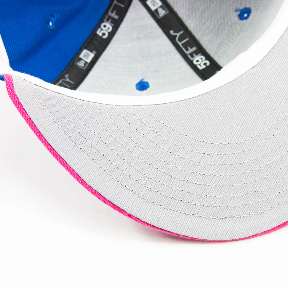 Cincinnati Reds 1970 All-Star Fitted Cap (Azure/Beetroot) - Image 3