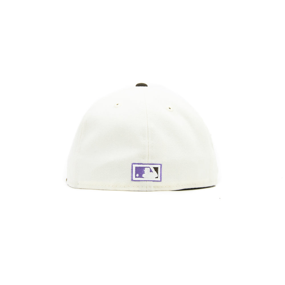 Cincinnati Reds 2003 Fitted Cap (Chrome/Brown/Lavender) - Image 3