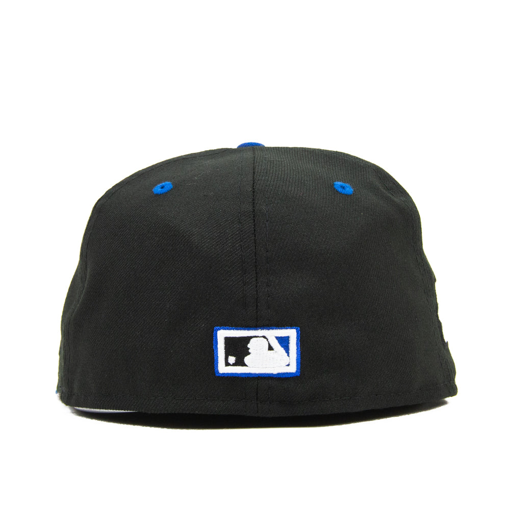 Cincinnati Reds 75 World Series Commissioner Fitted Cap (Black/Royal) - Image 3