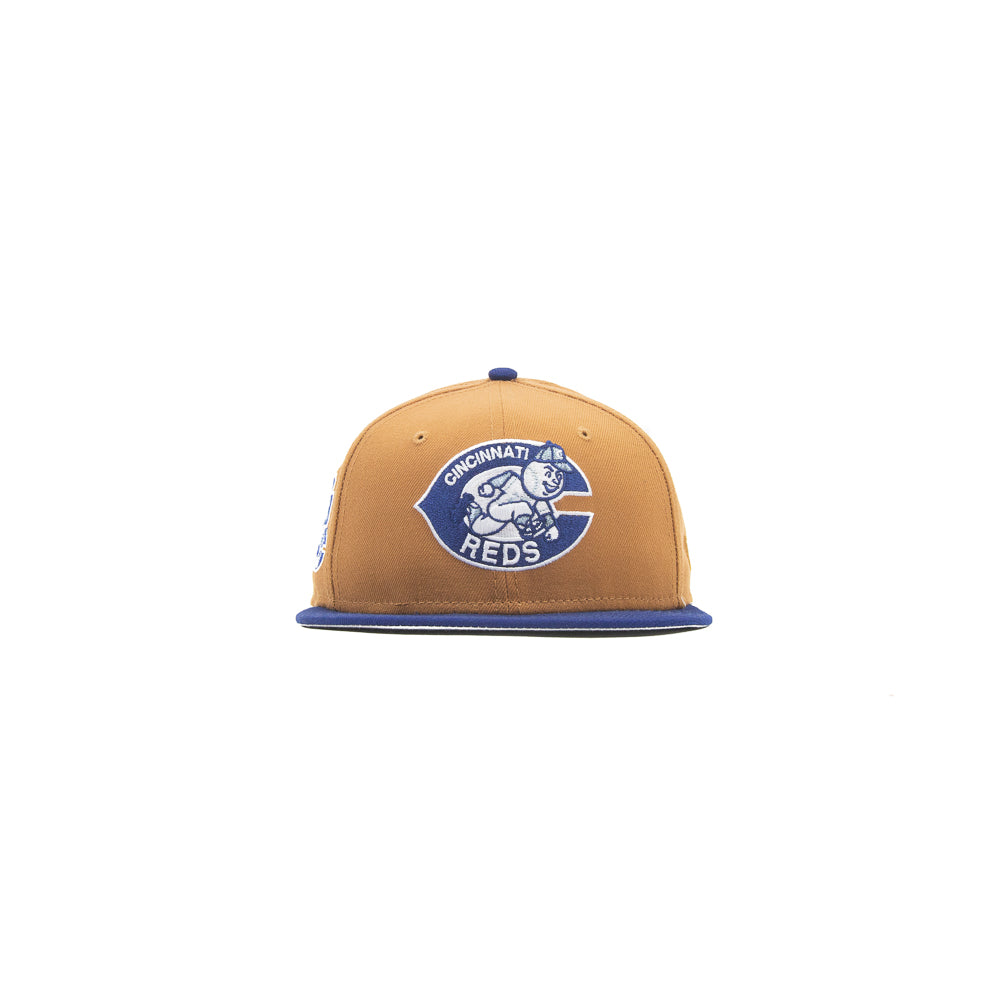 Cincinnati Reds Big Red Machine Fitted Cap (Bronze/Dark Royal)