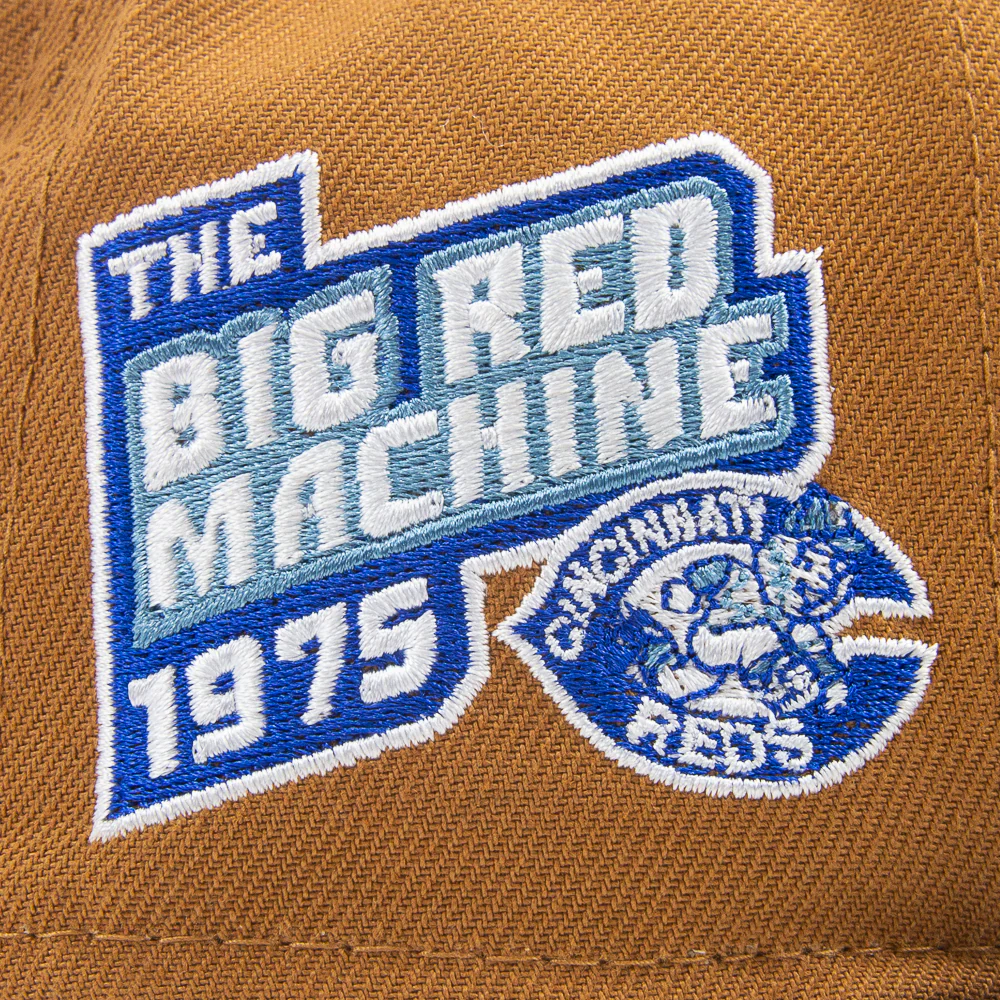 Cincinnati Reds Big Red Machine Fitted Cap (Bronze/Dark Royal) - Image 2