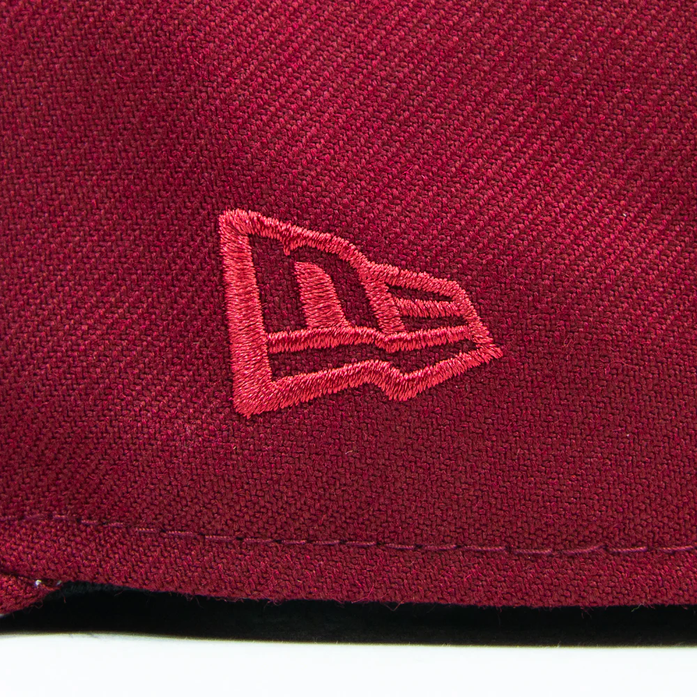 Cincinnati Reds C Font Fitted Cap (Cardinal) - Image 4