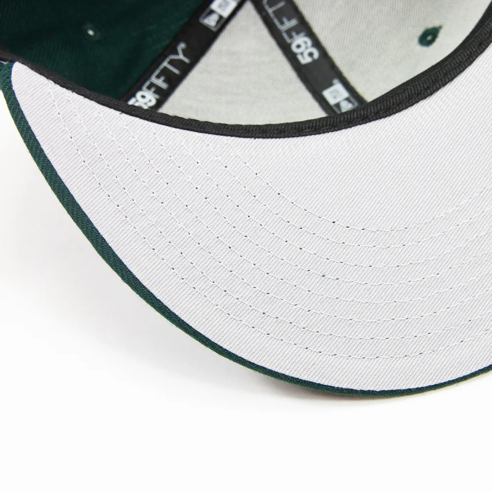 Cincinnati Reds C Font Fitted Cap (Dark Green) - Image 4