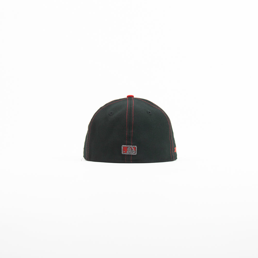 Cincinnati Reds City Connect Fitted Cap (Black/Red) - Image 2