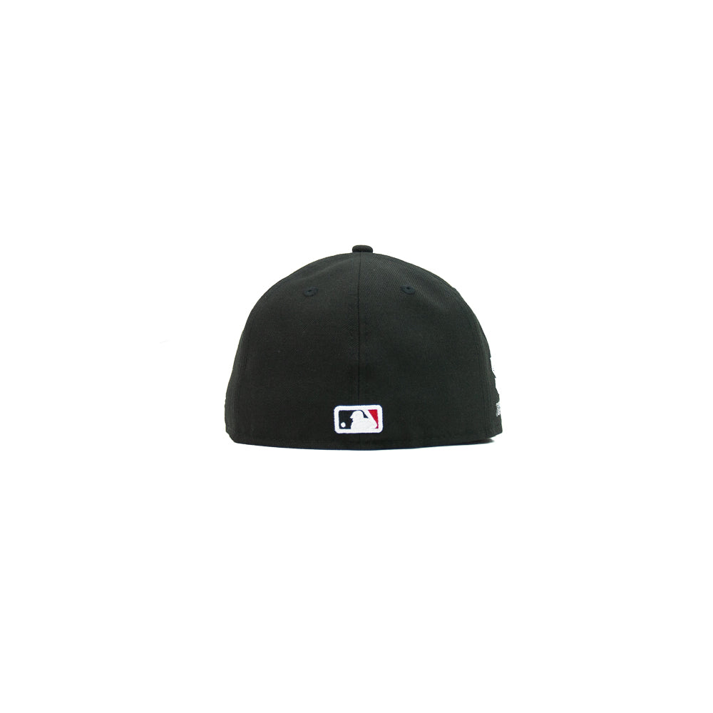 Cincinnati Reds City Connect Fitted Cap (Black/White) - Image 2