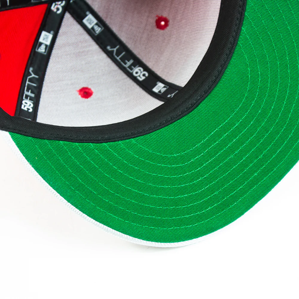 Cincinnati Reds City Connect Fitted Cap (Red/Metallic Silver) - Image 5
