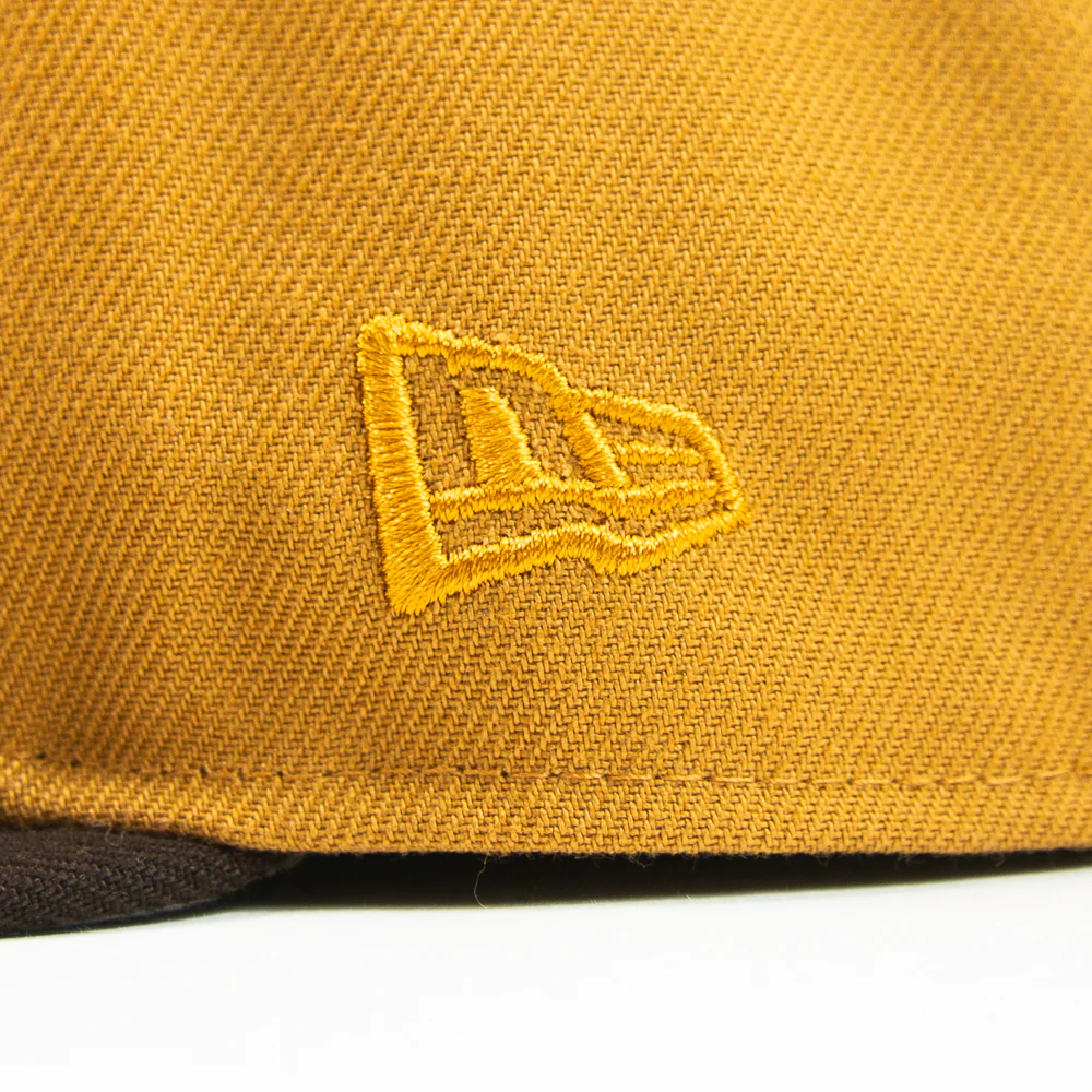 Cincinnati Reds City Connect Fitted Cap (Peanut Butter Tan/Burnt Wood) - Image 3