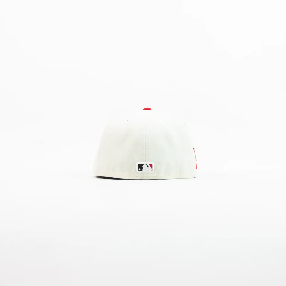 Cincinnati Reds City Connect Fitted Cap (Chrome/Red) - Image 2