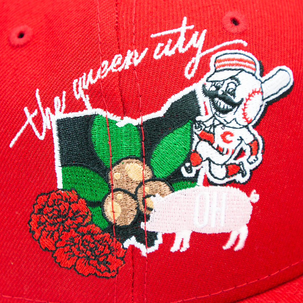 Cincinnati Reds City Fitted Cap (Red) - Image 4