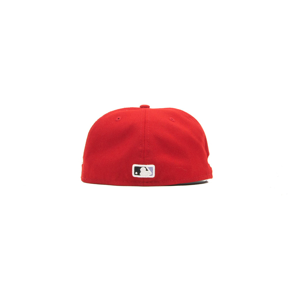 Cincinnati Reds Color Pop UV Fitted Cap (Red/Lavender) - Image 2