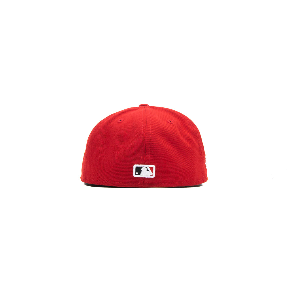 Cincinnati Reds Comic Cloud Fitted Cap (Red/Cloud Blue) - Image 2