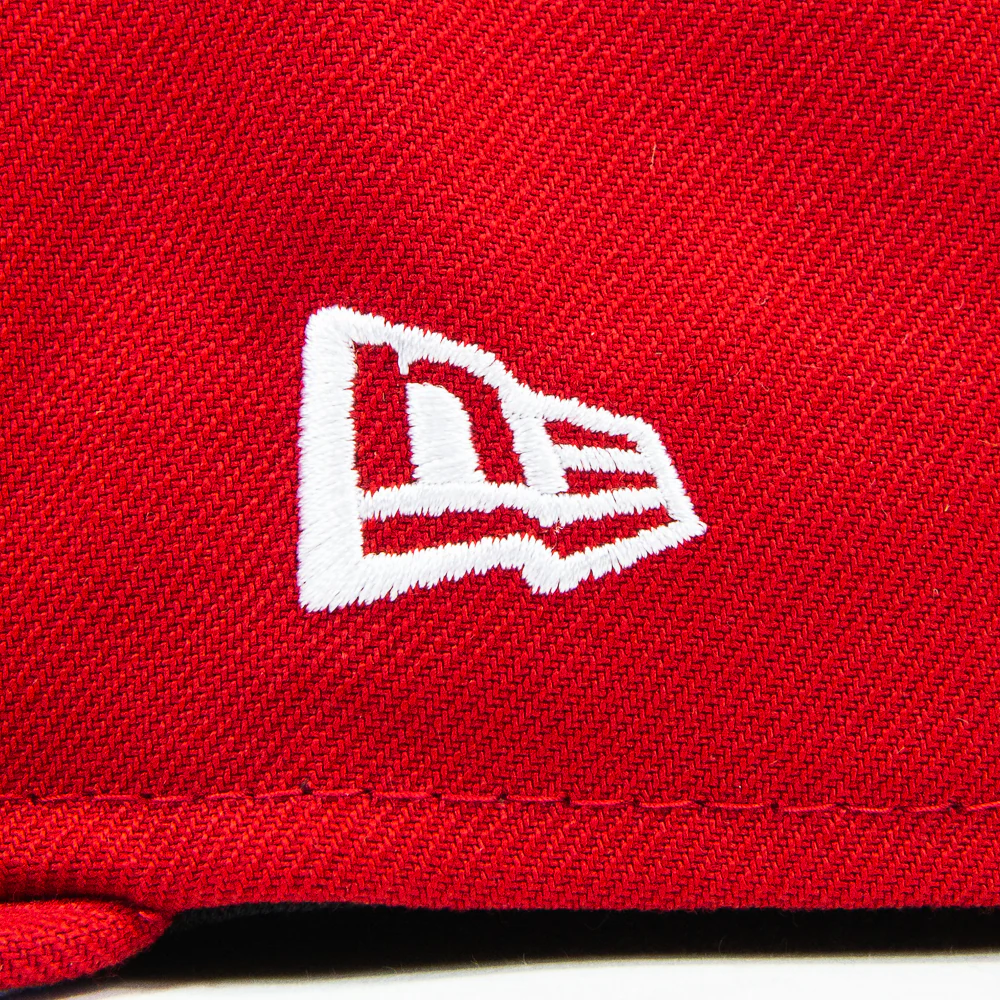 Cincinnati Reds Comic Cloud Fitted Cap (Red/Cloud Blue) - Image 3