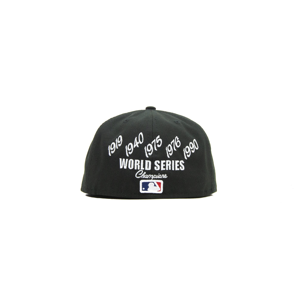 Cincinnati Reds Crown Champs Fitted Cap (Black) - Image 2