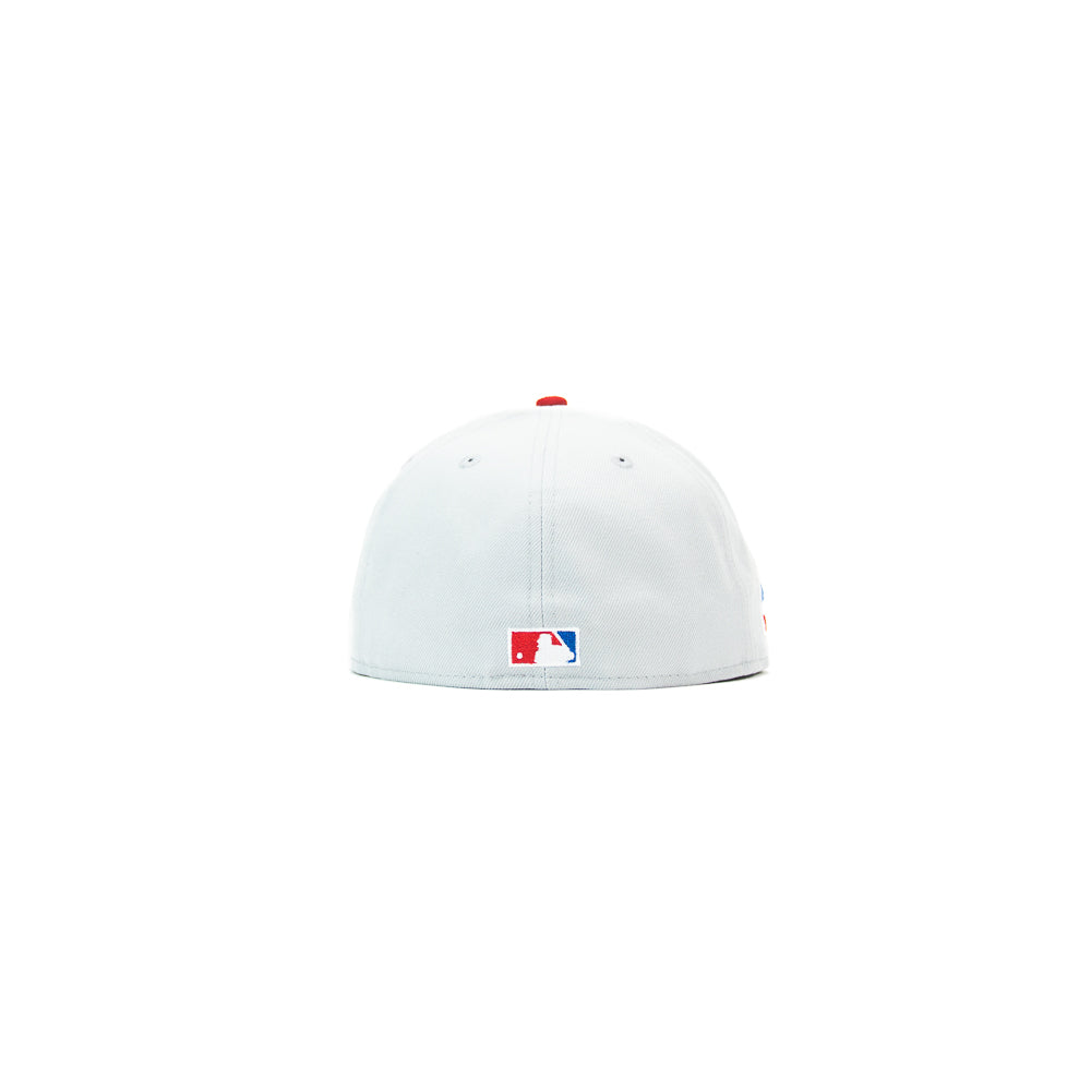 Cincinnati Reds "Los Rojos" Dominican Republic Fitted Cap (Dolphin Grey/Red) - Image 3