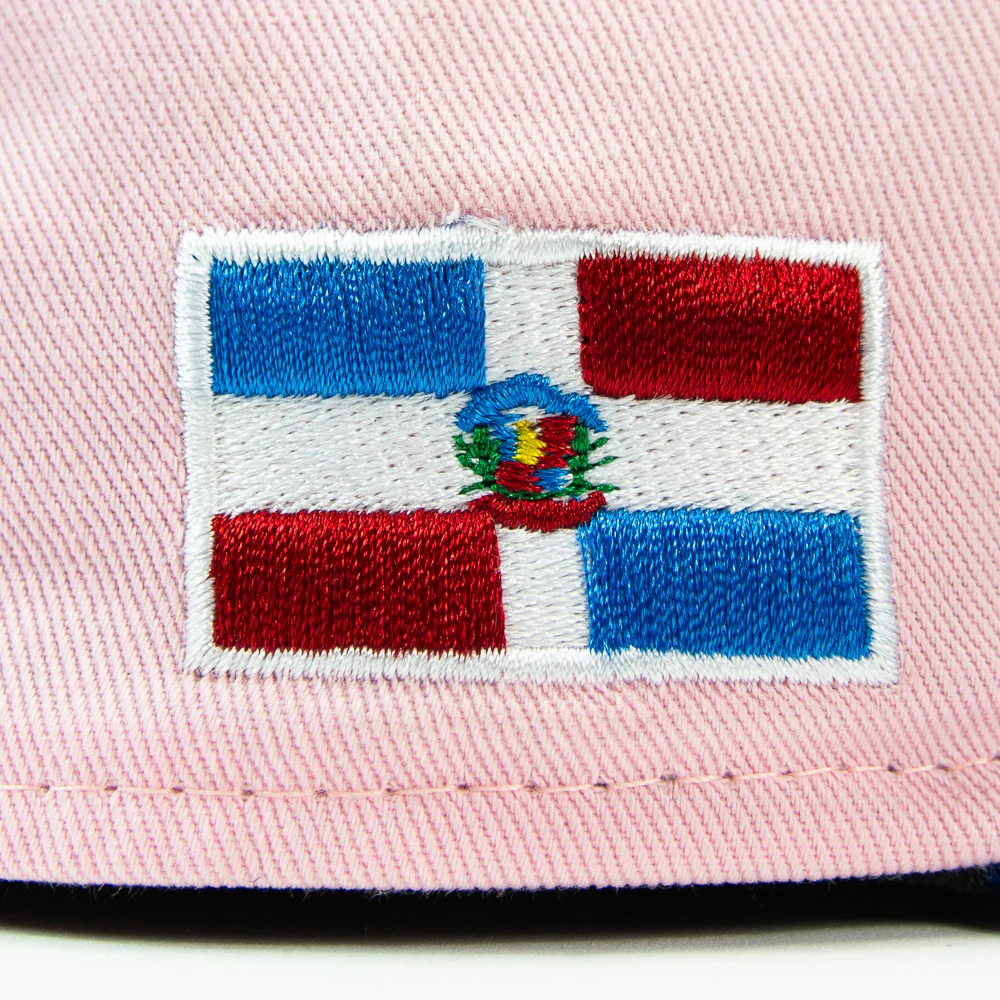 Cincinnati Reds "Los Rojos" Dominican Republic Fitted Cap (Pink/Light Royal) - Image 2