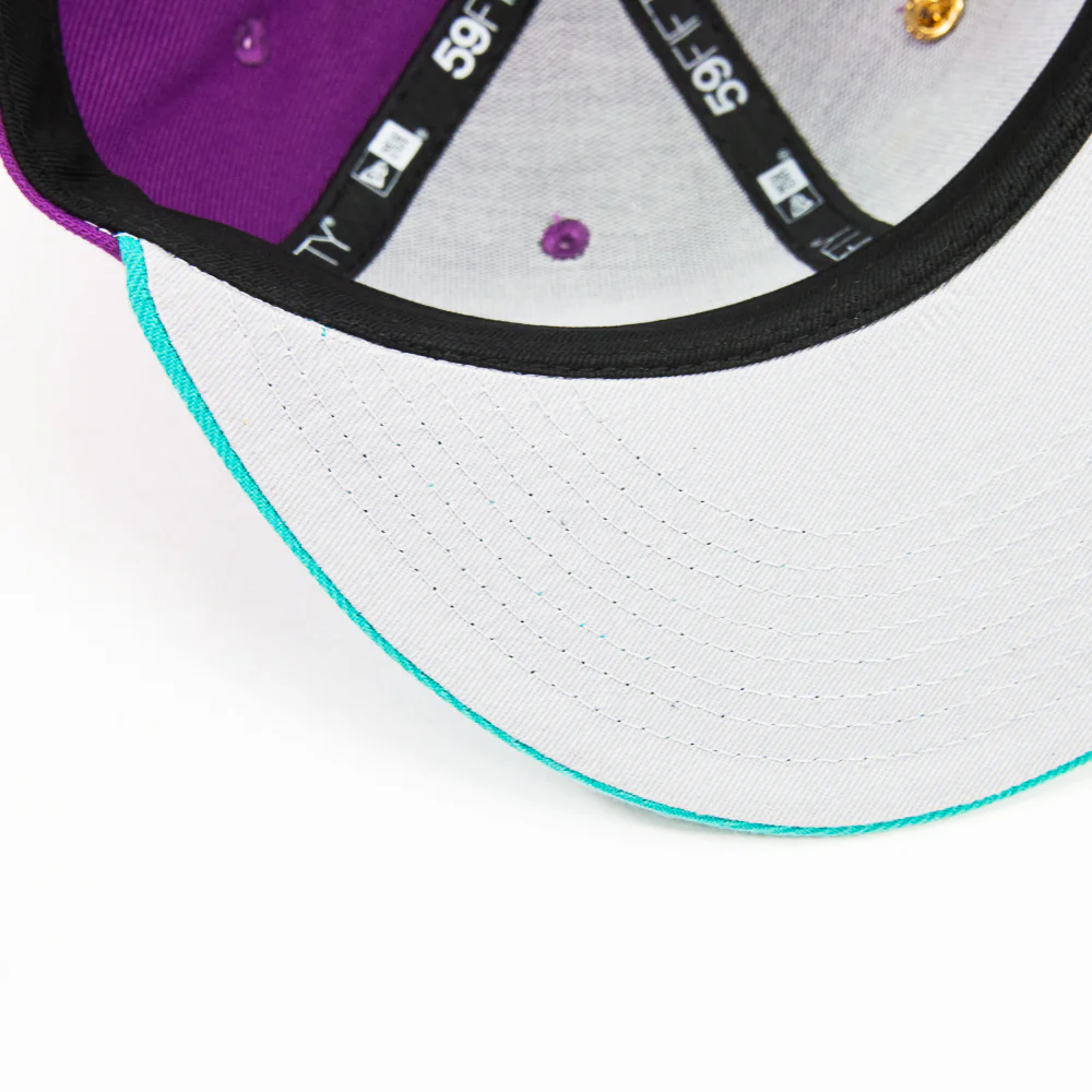 Cincinnati Reds Mr. Redlegs Fitted Cap (Sparkling Grape/Teal) - Image 4