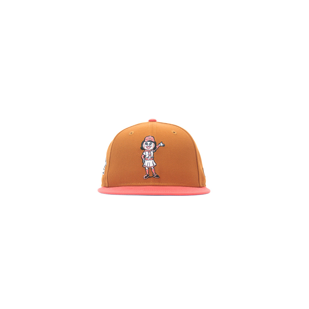 Cincinnati Reds Rosie Red Fitted Cap (Earthy Brown/Coral)