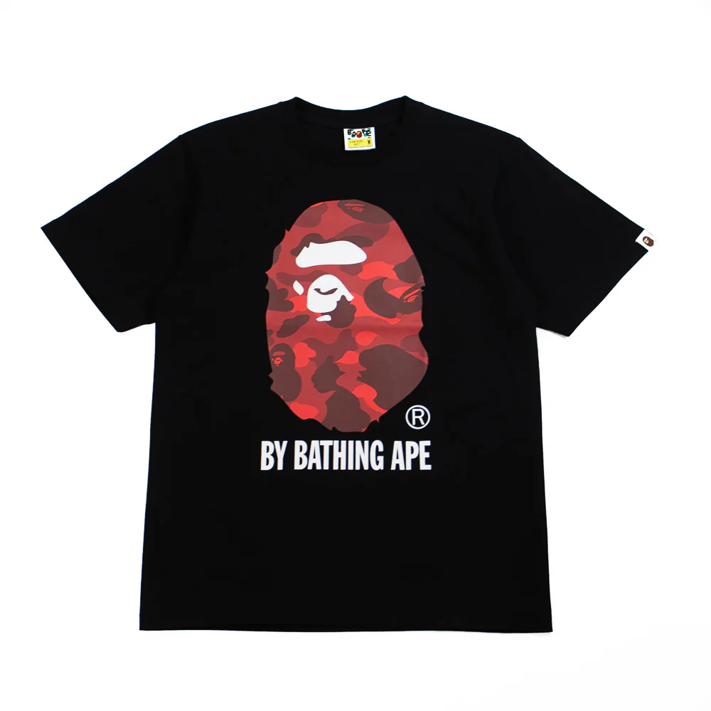 Color Camo By Bathing Ape Tee (Black/Red)
