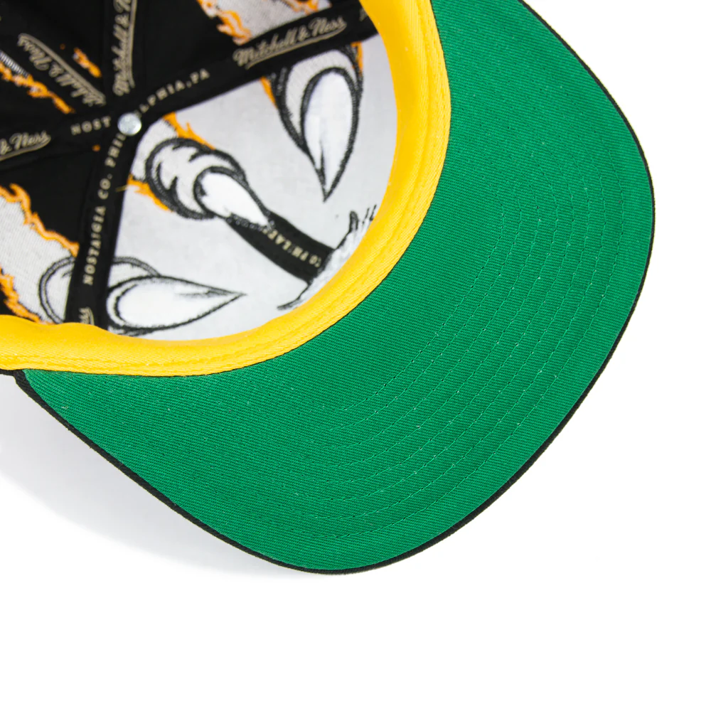Corporate x Mitchell & Ness Seek Anniversary Snapback (Black/Citrine) - Image 5
