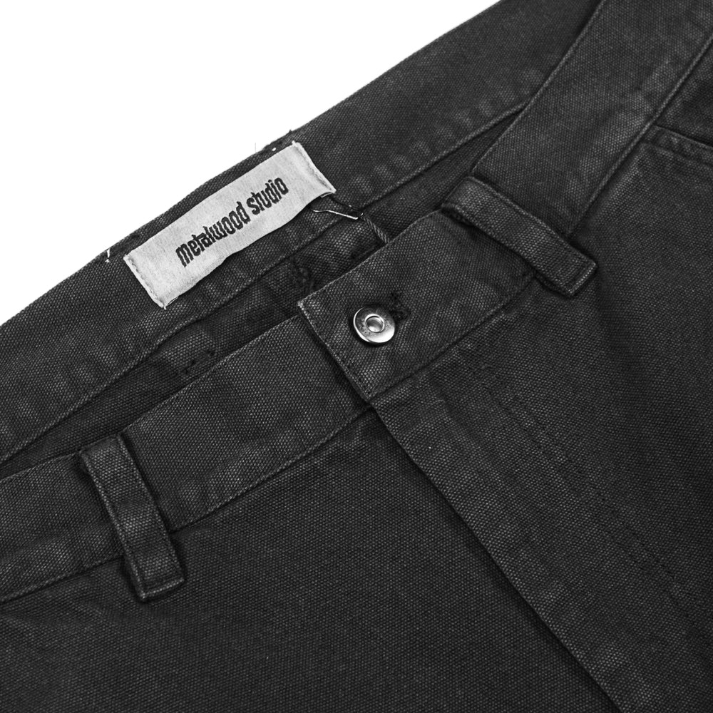 Cut Off Carpenter Short (Black) - Image 2