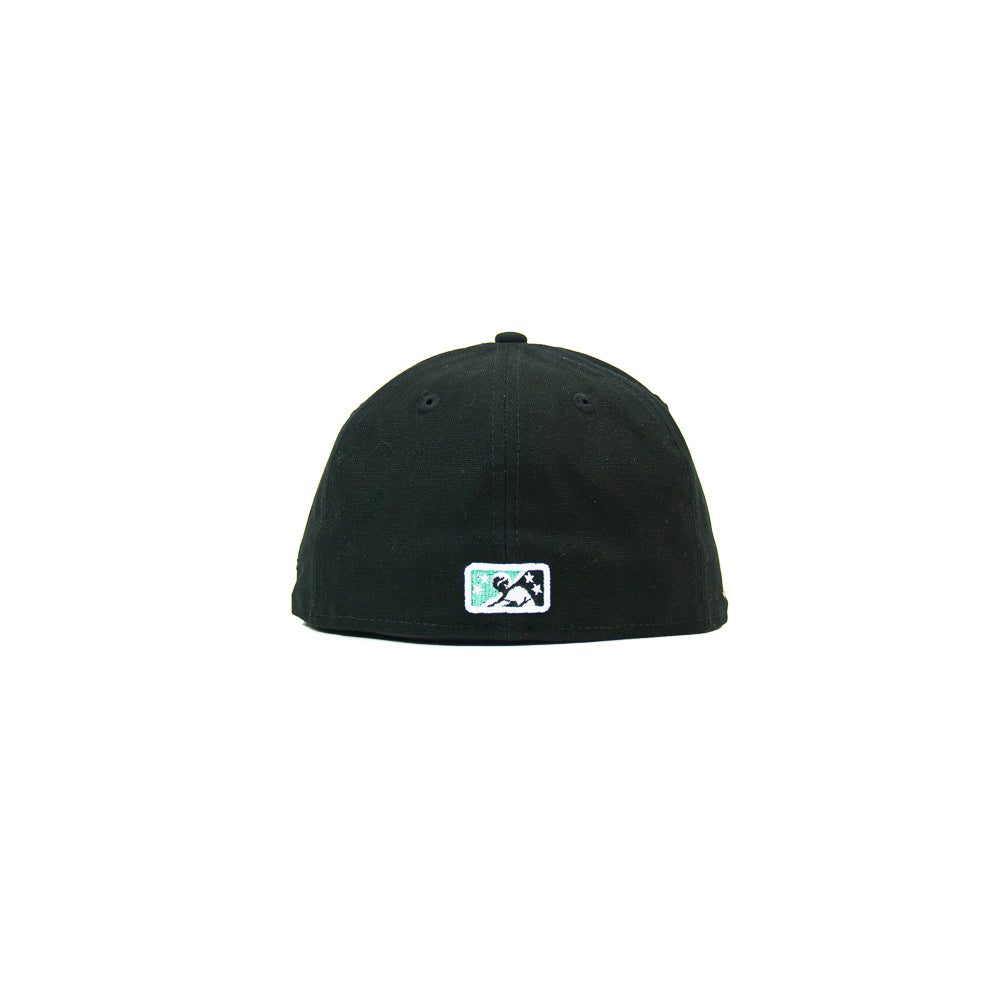 Dayton Dragons Fitted Cap (Black Canvas/ Seafoam) - Image 2