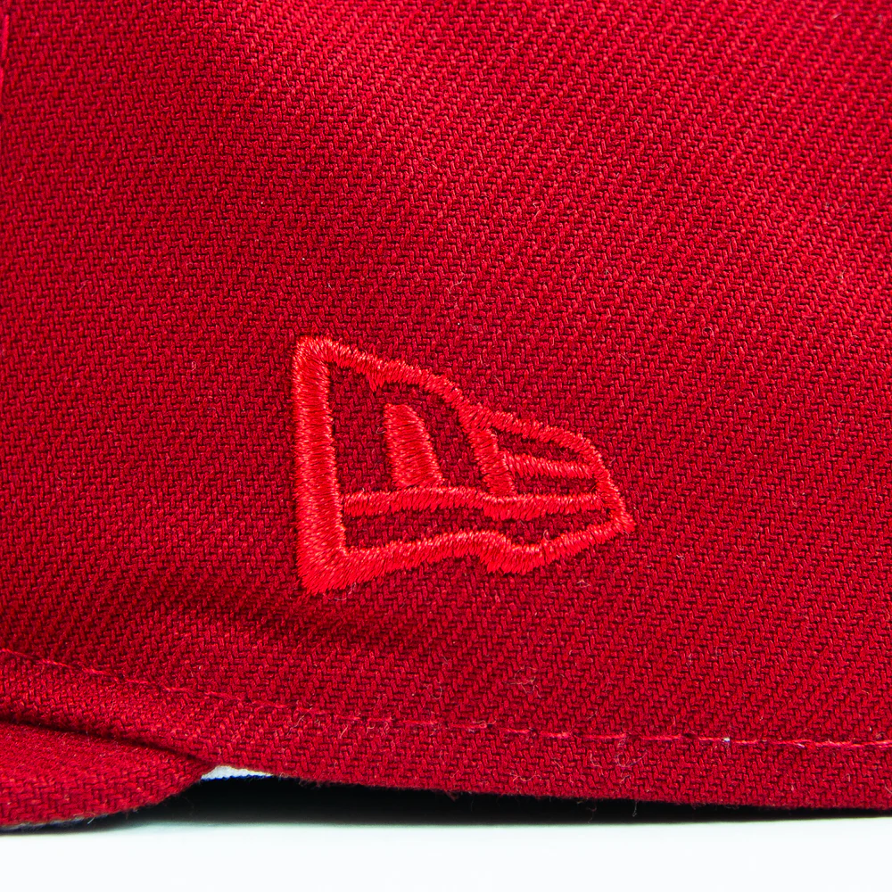 Dayton Dragons Fitted Cap (Fire Red/ Metallic Silver) - Image 3