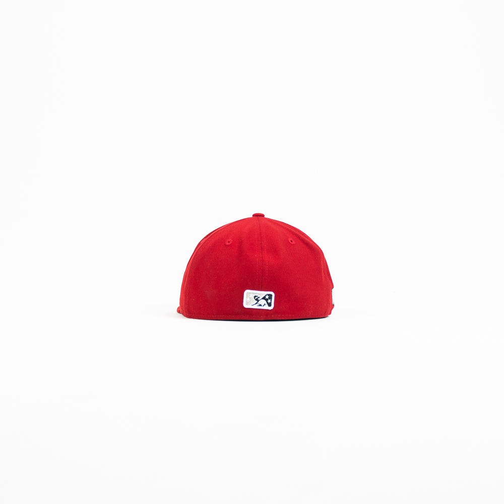 Dayton Dragons Fitted Cap (Fire Red/ Metallic Silver) - Image 4