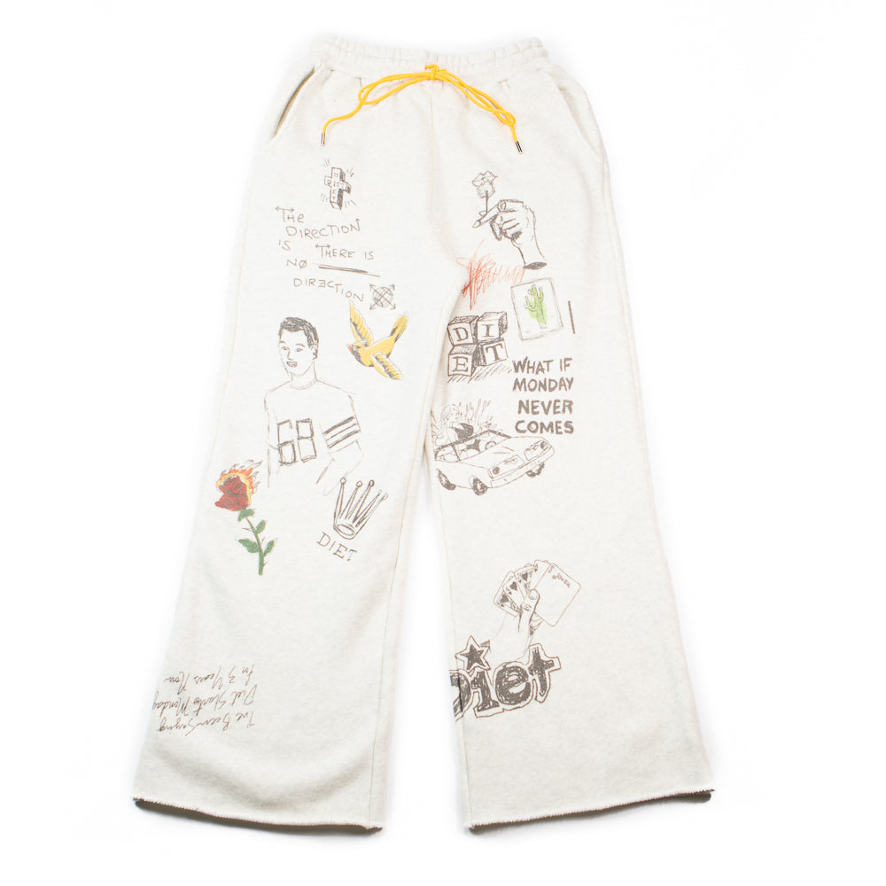 Doodle Sweatpants (Heather Grey)
