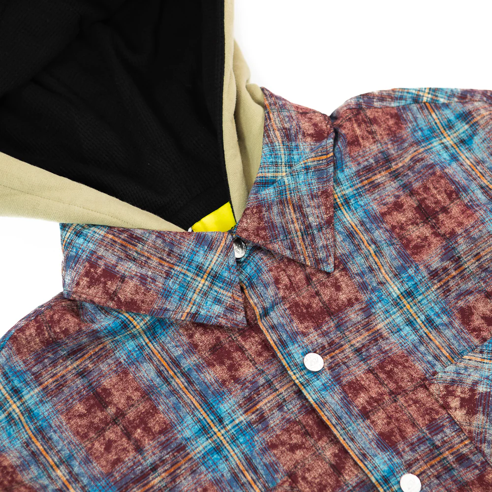 Eagle Hooded Flannel (Acid Washed) - Image 2