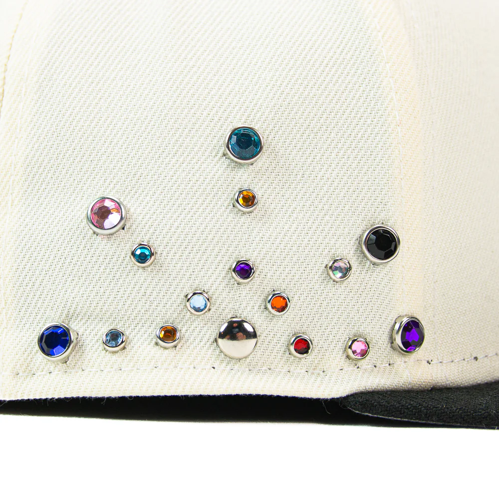 Gemstone Cincinnati Bearcats Mascot Fitted Cap (Chrome/Black) - Image 3