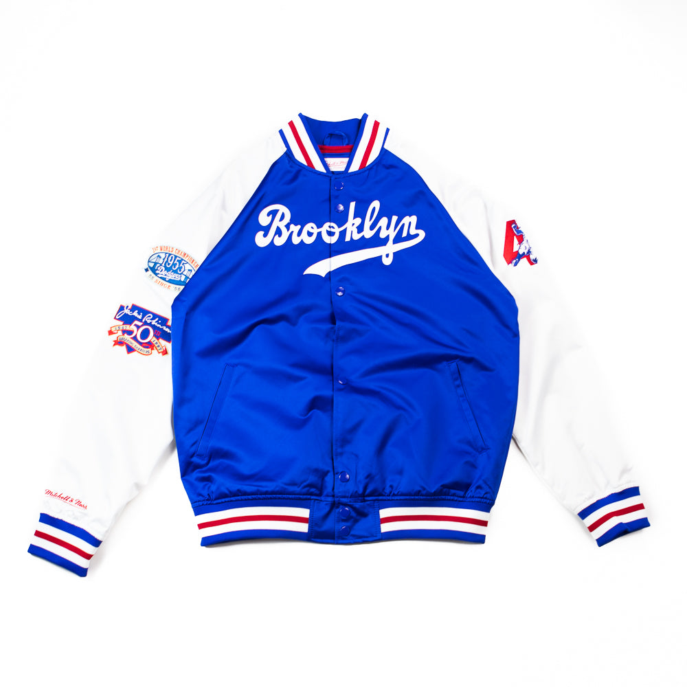 Jackie Robinson MLB Legends Satin Jacket Dodgers (Royal)